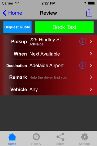 Suburban Taxis Adelaide screenshot 3