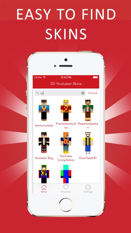 Best 3D Youtuber Skins for Minecraft PE screenshot-3
