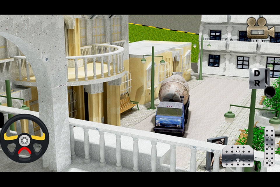Cement Truck Parking 3D Simulator - Big Rig Construction Car Driving Test Game screenshot 4