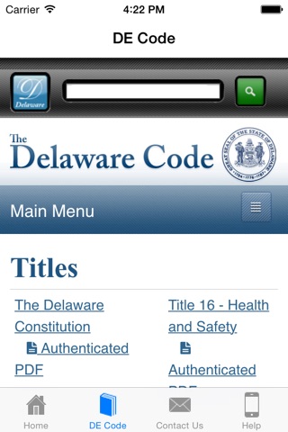 Delaware Courts screenshot 2