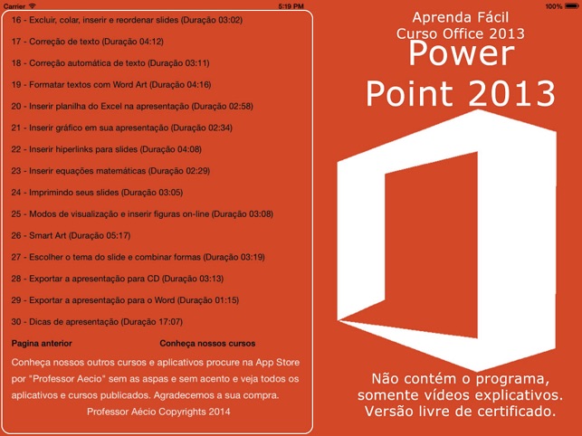 Tutorial for Power Point 2013 HD Grátis Português(圖2)-速報App