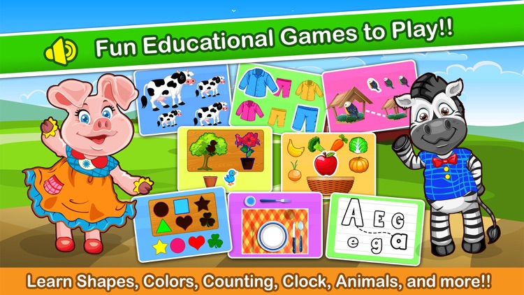 Kids Zoo Puzzle Learning Games - my endless pre-school & alphabet home play games for toddlers