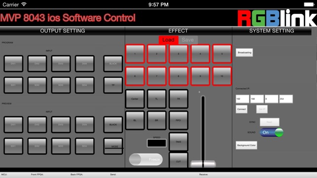 MVP 8043 Software Control