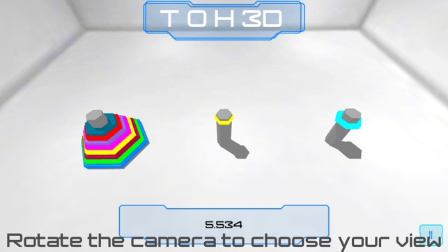 TOH 3D - free tower of hanoi puzzle game(圖4)-速報App