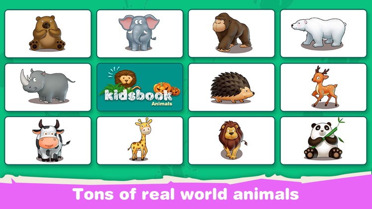 KidsBook: Animals - Interactive HD Flash Card Game Design for Kids