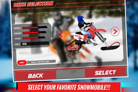 Extreme Snow Bike Simulator 3D - Ride the mountain bike in frozen arctic hills screenshot 3