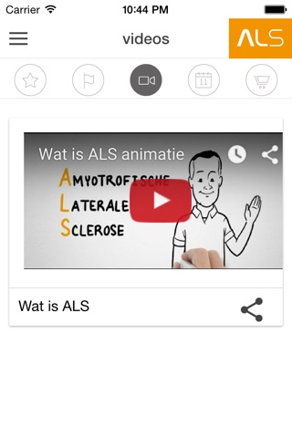 ALS app screenshot 2