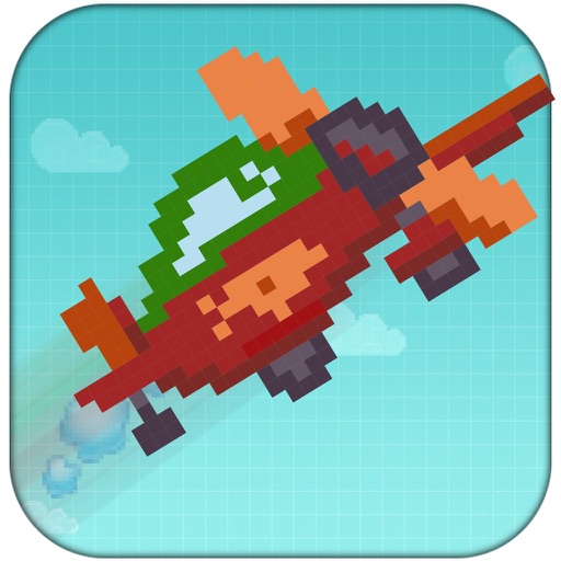 Retro Pixel Plane Assault - Flight Carrier Blast Simulator iOS App