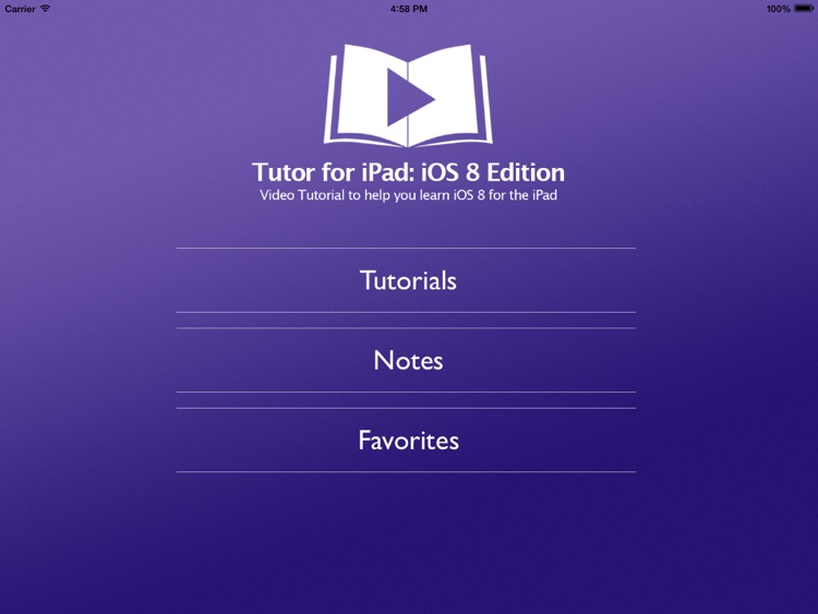 Tutor for iPad: iOS 8 Edition