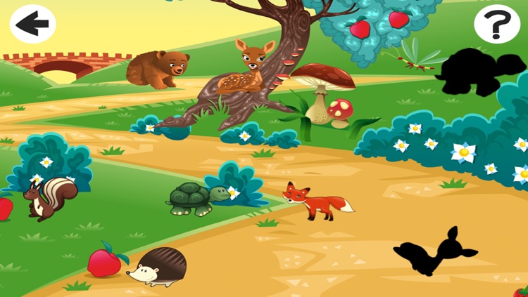 A Kid-s Game-s with Happy Forest Animal-s: Spot the Shadow screenshot-3