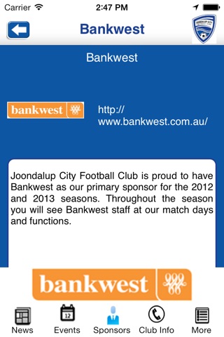 Joondalup City Football Club screenshot 3