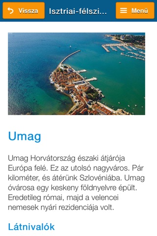 Horvátország útikalauz screenshot 4