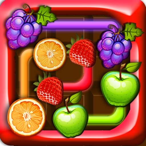 Amazing Fruit flow: Connect & match fruit pair puzzle game free! icon