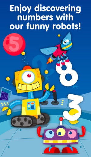 Robots & Numbers - games to learn number