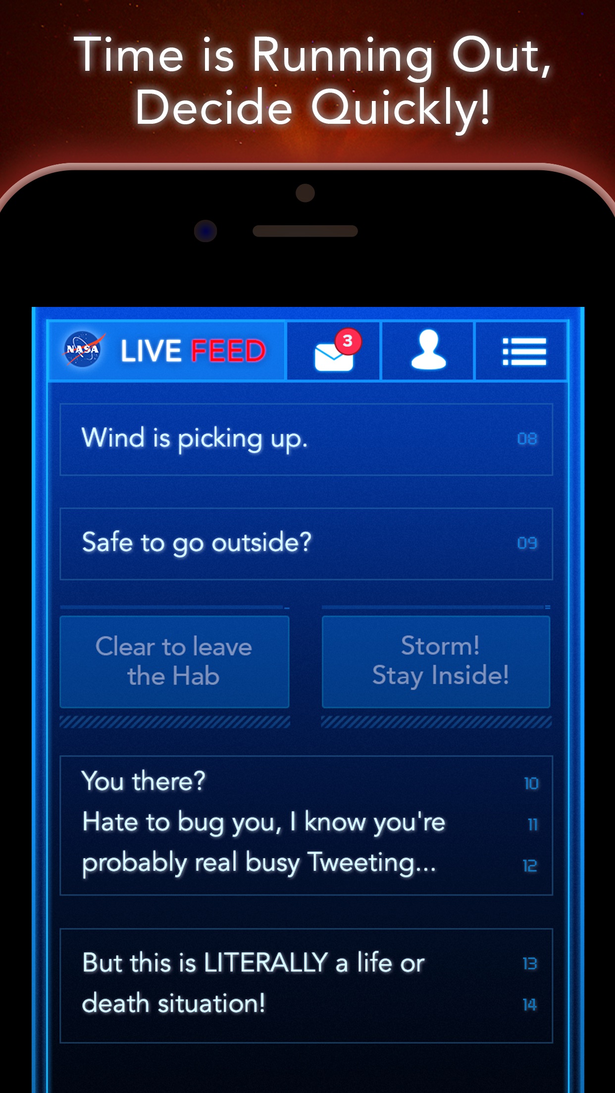 Screenshot do app The Martian: Official Game