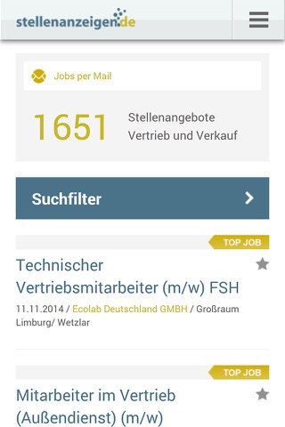 Jobs und Stellenangebote von stellenanzeigen.de screenshot 2