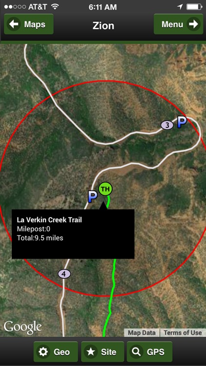 Zion Trail Map Offline screenshot-4