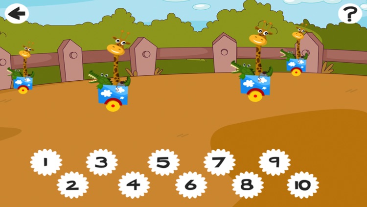 All Aboard! Counting Game for Children: learn to count 1 - 10 with Train and Animals screenshot-3