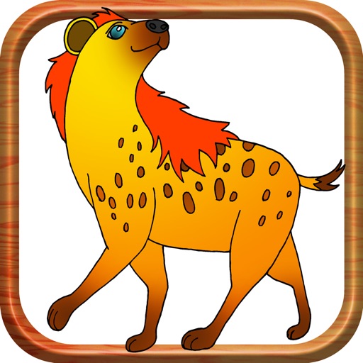 Animal super coloring book icon