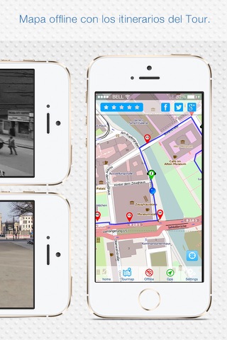 Berlín visita guiada en bicicleta: Guía multimedia GPS mapa Offline - HD screenshot 3