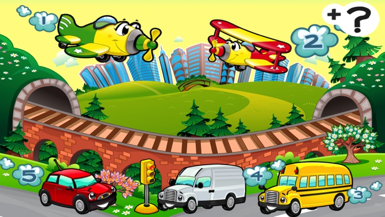 A Sort By Size Game of Cars and Vehicles for Children