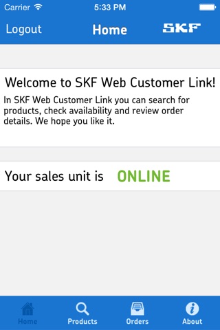 SKF Web Customer Link screenshot 2