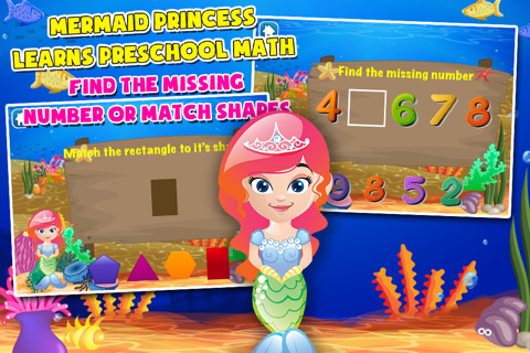 Mermaid Princess Math for Kids screenshot 4