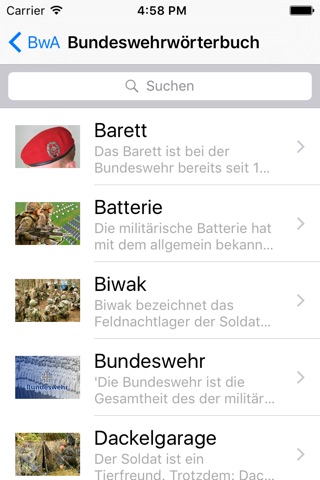 Bundeswehrabkürzungen screenshot 3