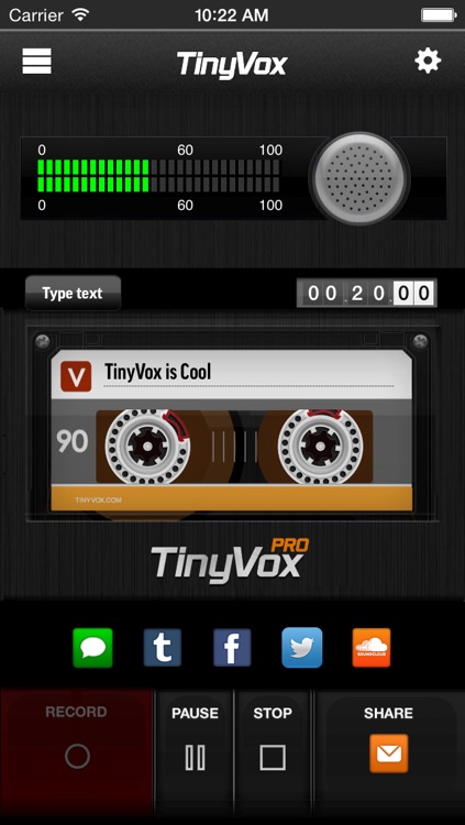 TinyVox Pro • voice memos for the win!