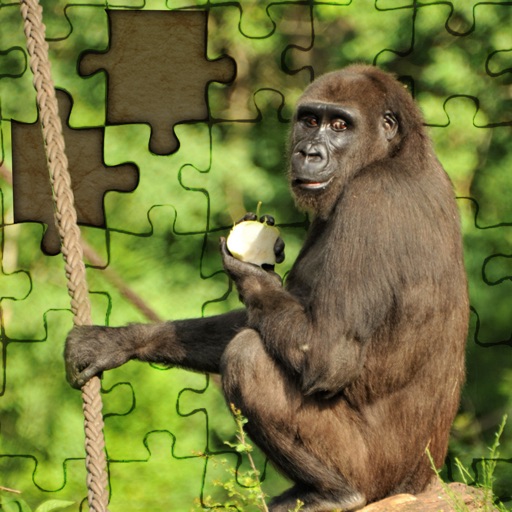 JIGSAW PUZZLEs Nuremberg ZOO for preschool children, schoolchildren and adults Icon