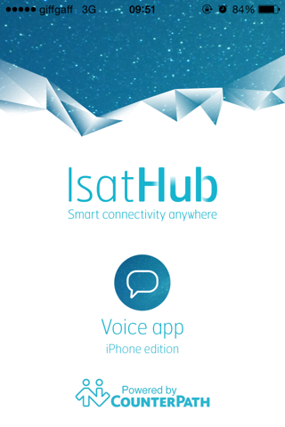 IsatHub Voice - náhled