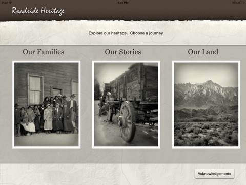 Roadside Heritage Journeys: Our Families, Our Stories, Our Land screenshot 2