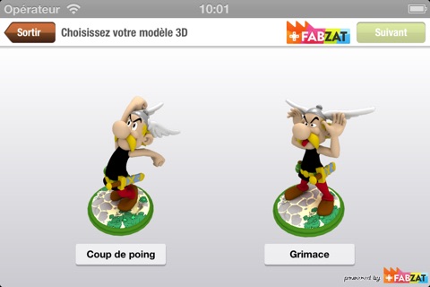FabZat 3D Printing Shop for action figures screenshot 3