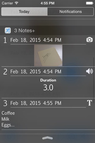 3 Notes Plus - Note Widget for Notification Center screenshot 2