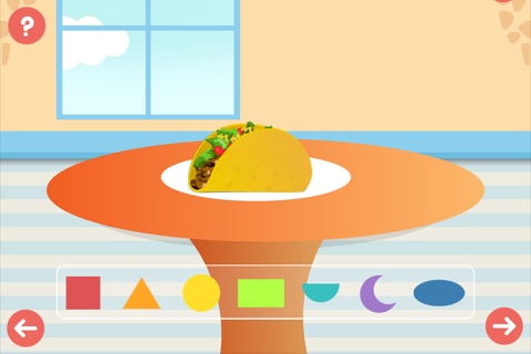 A Food Shapes Game for Children to Recognize Geometric Shape screenshot 3