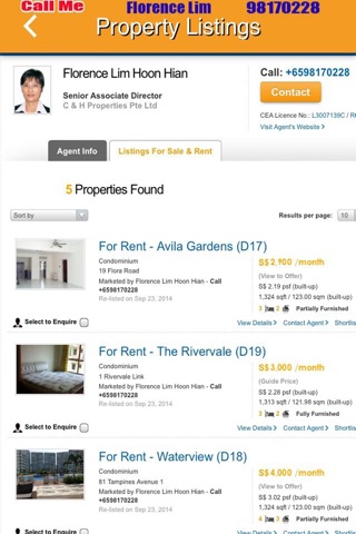 Florence Lim SG Property Agent screenshot 2