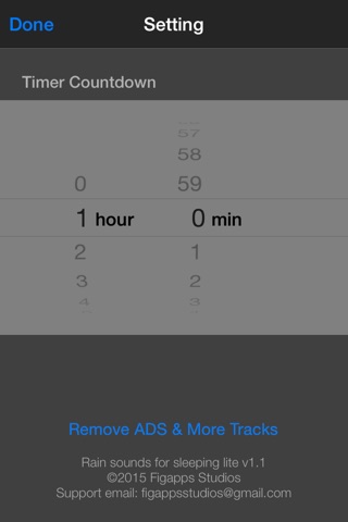 Rain Sounds for Sleeping Lite: HD Natural track and with 24-hour countdown timer screenshot 3