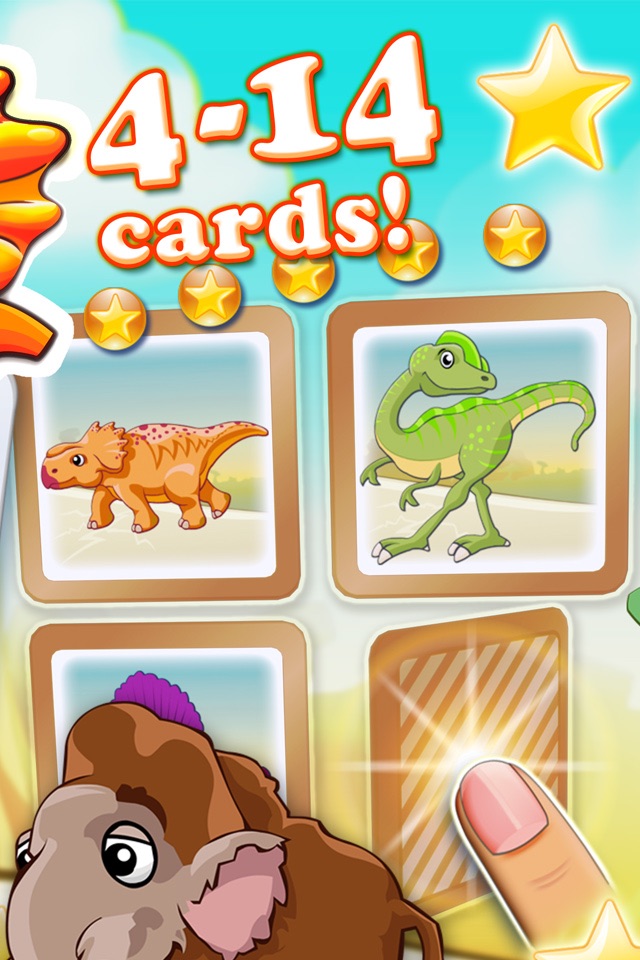 Jurassic dinosaur world pairs puzzle for toddlers and kids screenshot 2