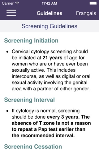 Cancer Screening screenshot 2