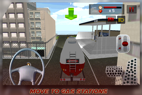 Oil Transporter Truck Simulator 3D – Drive the heavy fuel tanker & transport it to the gasoline stations screenshot 3