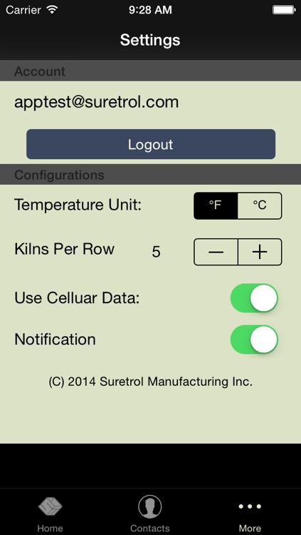 Kiln Monitor For iPhone