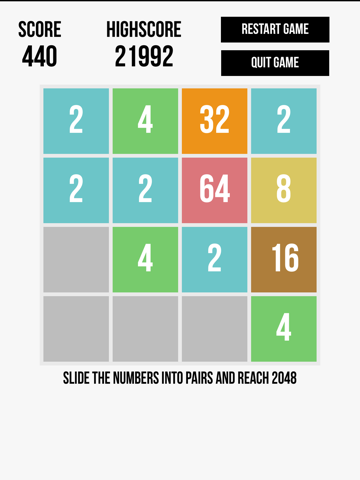 2048 Advanced - náhled