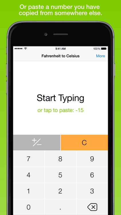 Fahrenheit To Celsius, the fastest temperature converter screenshot-3