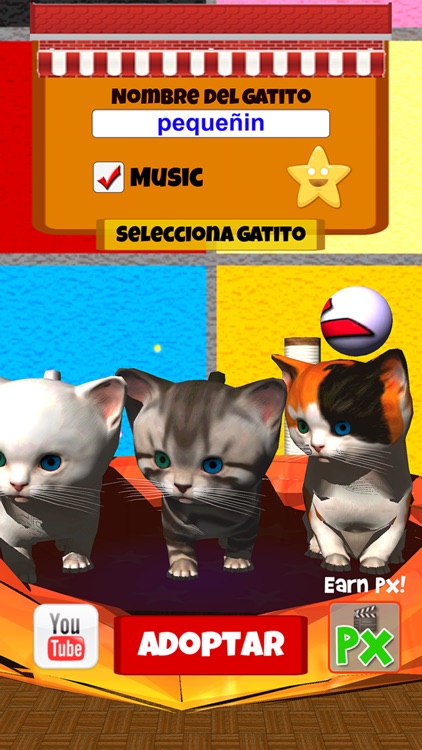 Cute kitten virtual pet, your own kitty to take care screenshot-3