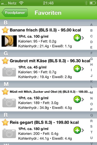 Foodplaner – Ihr Ernährungstagebuch und Kalorienzähler für unterwegs screenshot 3
