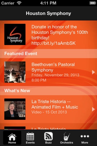 Houston Symphony screenshot 2