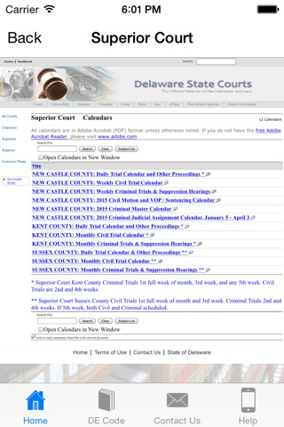 Delaware Courts screenshot 3