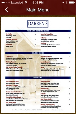 Darrens Restaurant screenshot 4