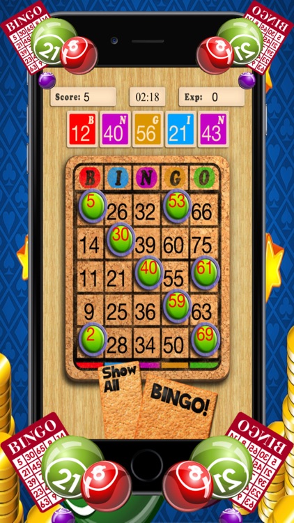 A Bingo Lucky Numbers Vegas Casino Hall