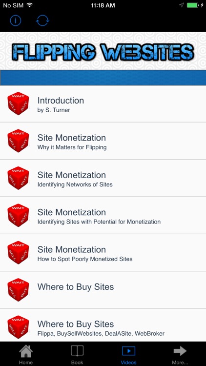 Flipping Websites Book and Videos